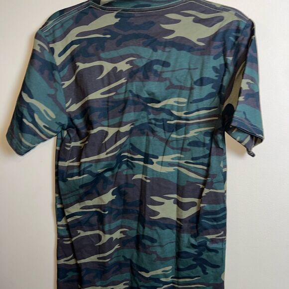 HUF Men’s Green Camo F—K It Arch Short Sleeve T-Shirt Size Small New Without Tag - Picture 7 of 8